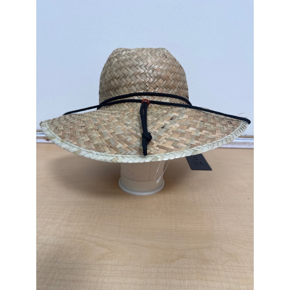 Goldcoast Sunwear Wide Brim Straw Hat Natural UV Protection Lifeguard O/S NEW